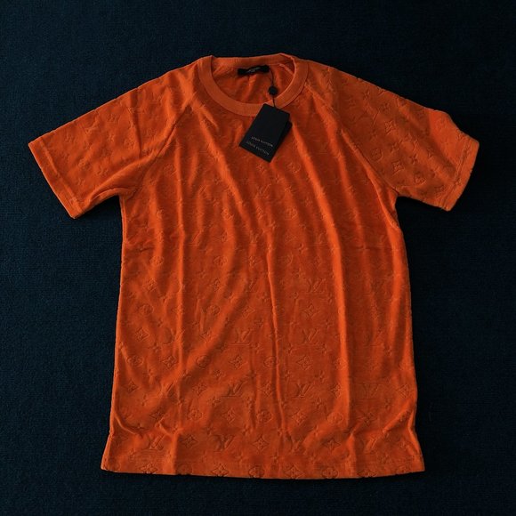 Louis Vuitton Men Orange Tshirt M 